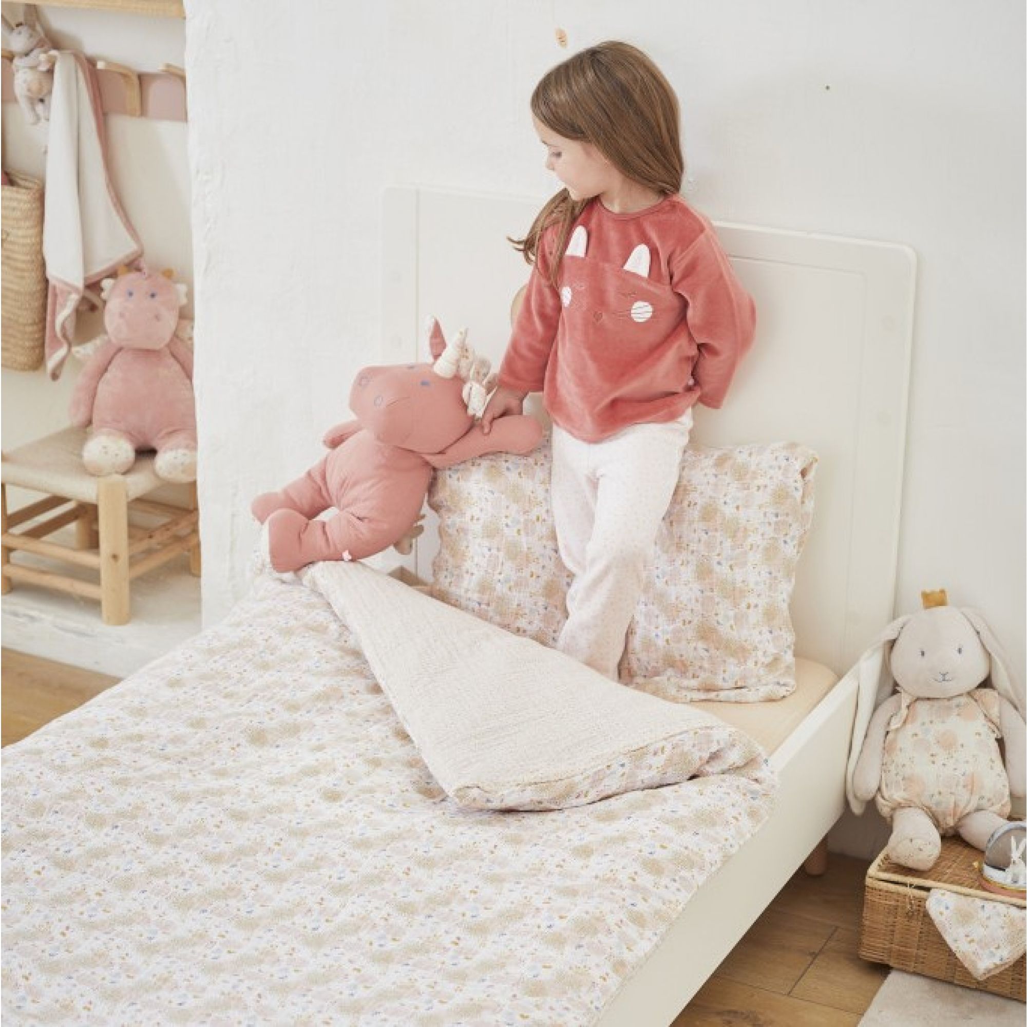 Noukie S Housse De Couette 100x140 Cm Coton Bio Multicolore Made In Bebe Noukie S Housse De Couette 100x140 Cm Coton Bio Multicolore Made In Bebe