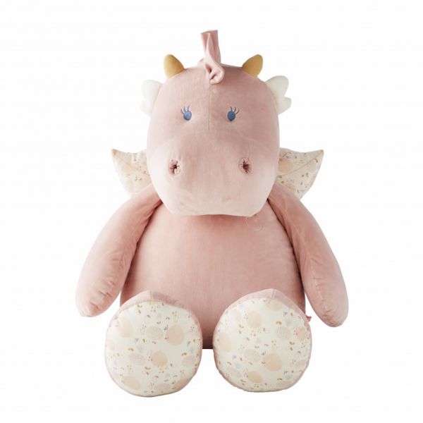 Peluche large Joy veloudoux rose 90 cm