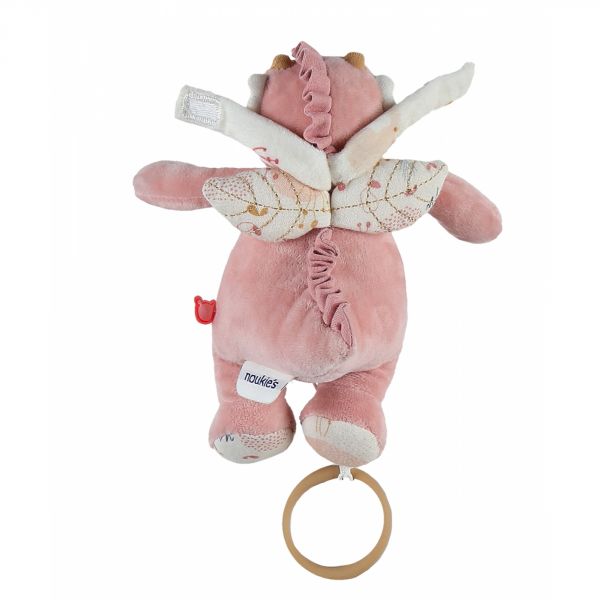 Mini peluche musicale Joy veloudoux rose