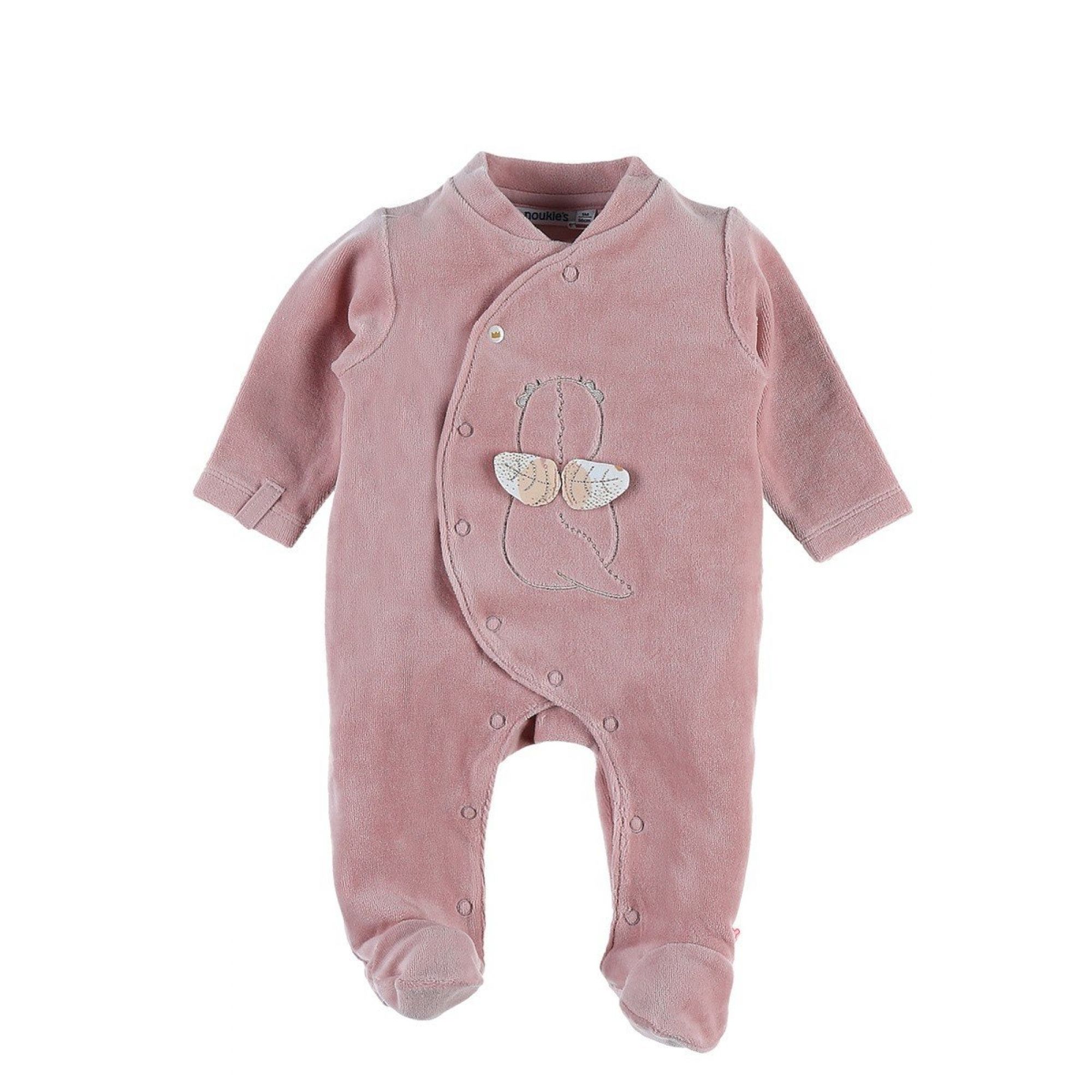 Pyjama bébé velours 1 mois Lina & Joy - Made in Bébé