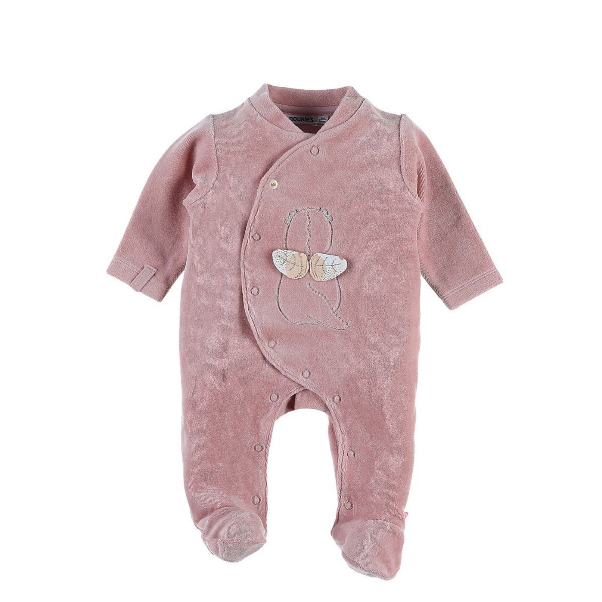 Pyjama bébé velours rose - Pyjama bébé fille - Mon Coffret Naissance