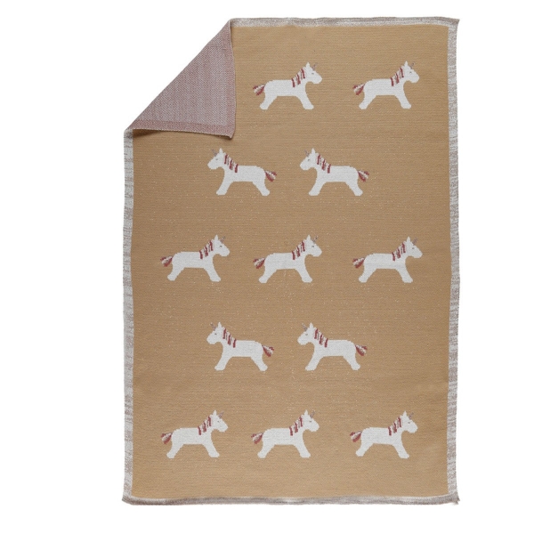 Couverture Tricot Bio 75 x 100 cm Lina & Joy