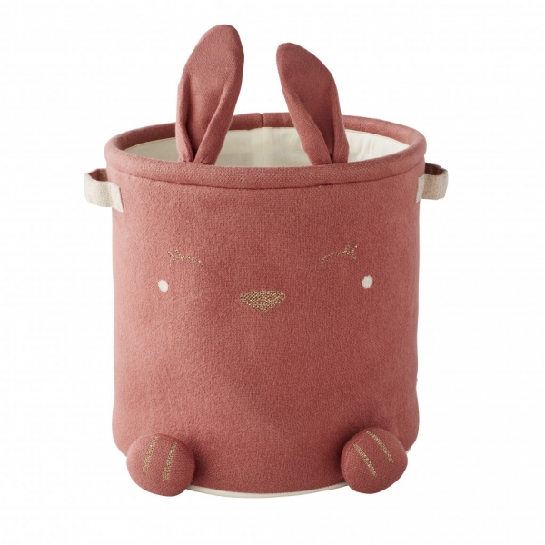 Panier de rangement rose Lina & Joy