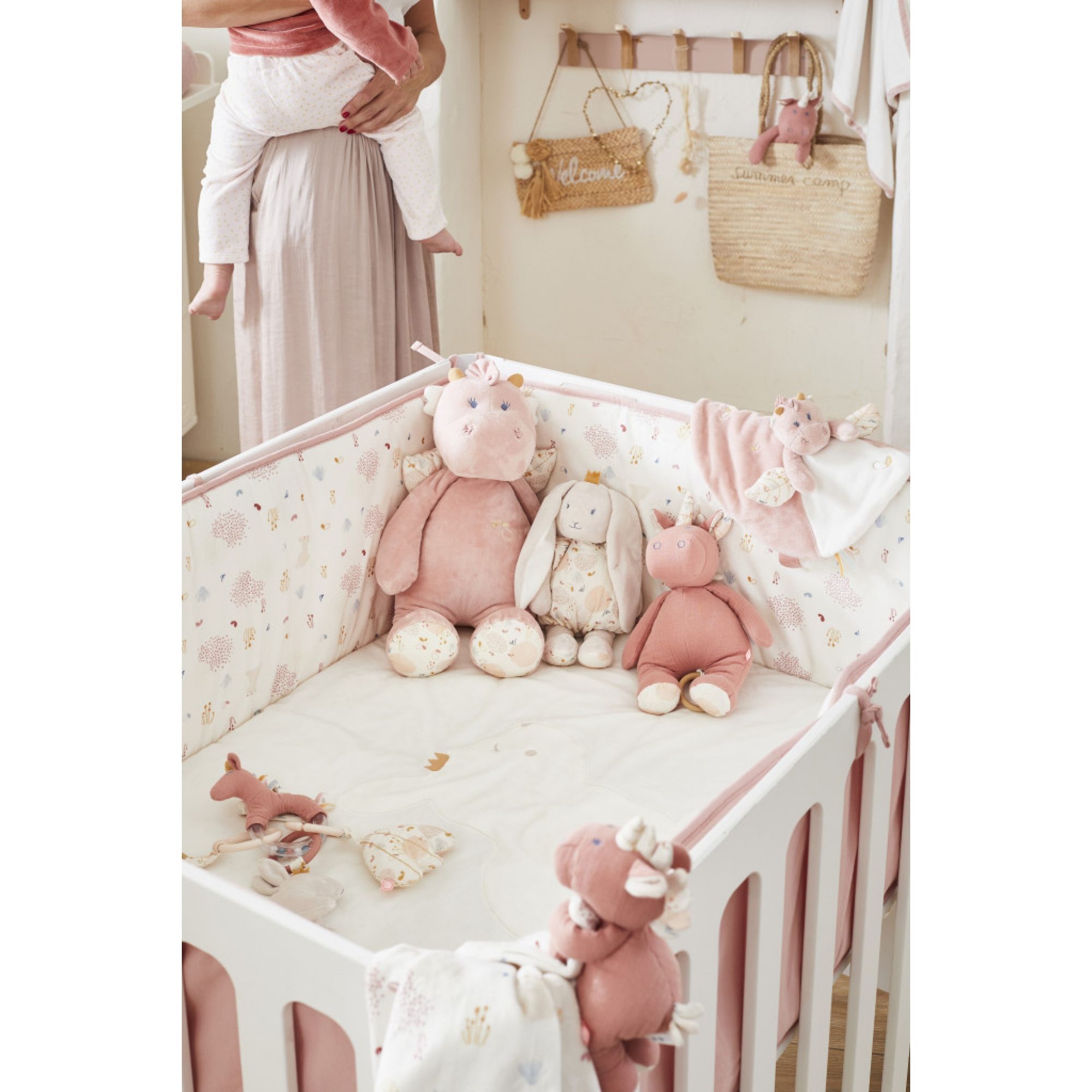 Noukie S Tapis De Parc Avec Bords Lina Joy Rose Made In Bebe
