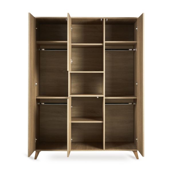 Armoire 4 portes 1 niche Loft Honey Ash