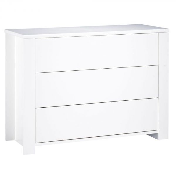 Commode 3 tiroirs Loft Blanc