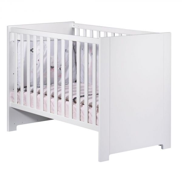 Lit bébé 60x120 cm Loft Blanc