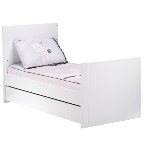 Lit évolutif bébé Little Big Bed 70x140 cm Loft Blanc