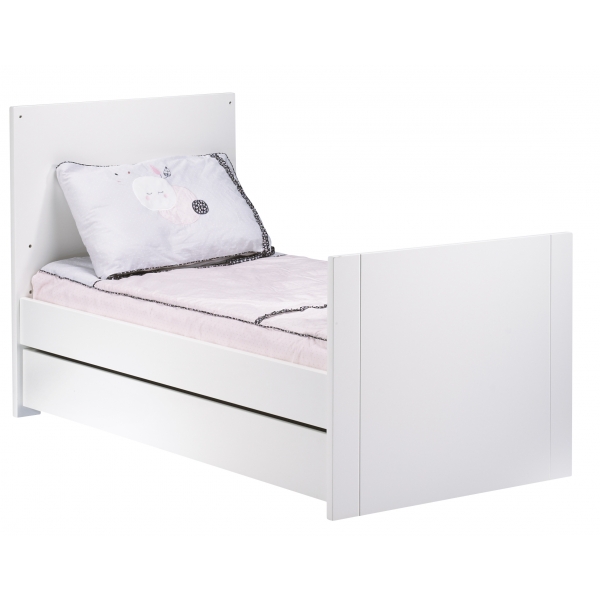 Tiroir de lit évolutif bébé Little Big Bed 70x140 cm Loft Blanc