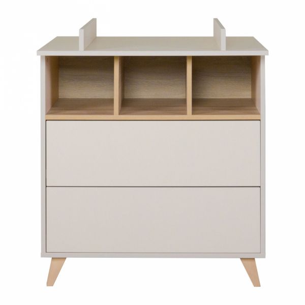 Commode 2 tiroirs 3 niches Loft Clay