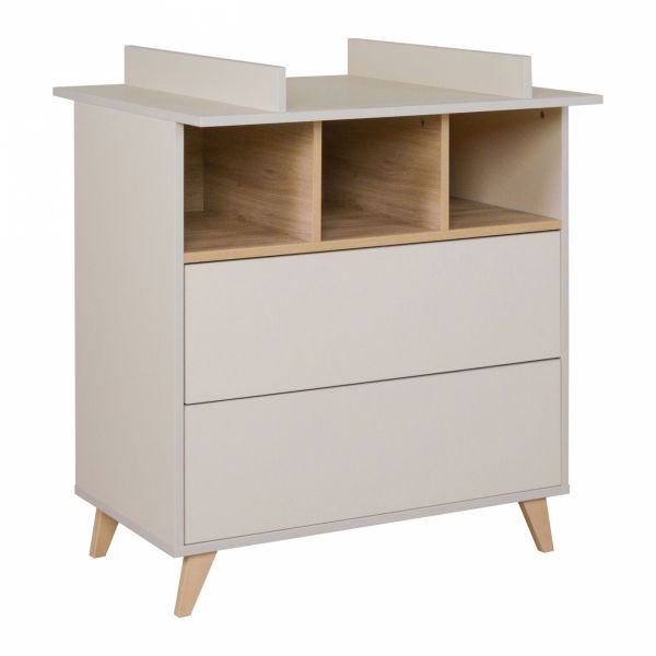 Commode 2 tiroirs 3 niches Loft Clay