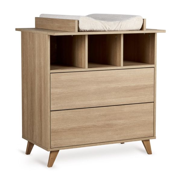 Plan à langer pour commode Loft Honey Ash