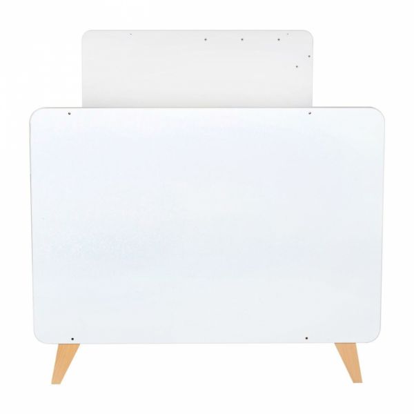 Lit bébé 60x120 cm évolutif en lit junior Loft White