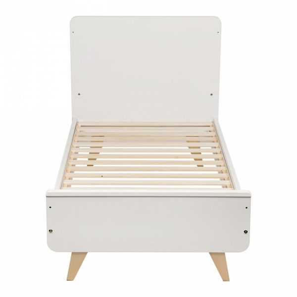 Lit bébé 70x140 cm évolutif en lit enfant Loft White