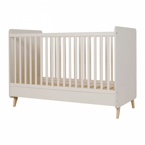 Lit bébé 70x140 cm évolutif en lit enfant Loft Argile