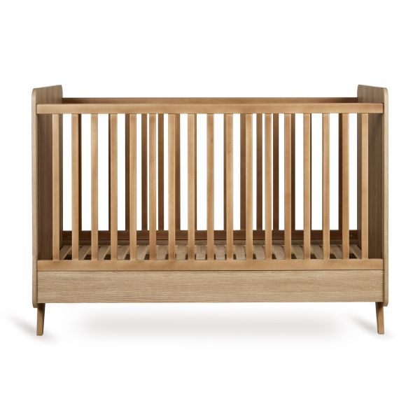 Lit bébé 70x140 cm évolutif en lit enfant Loft Honey Ash