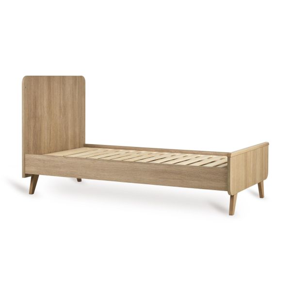 Lit bébé 70x140 cm évolutif en lit enfant Loft Honey Ash