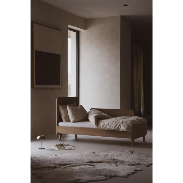 Lit bébé 70x140 cm évolutif en lit enfant Loft Honey Ash
