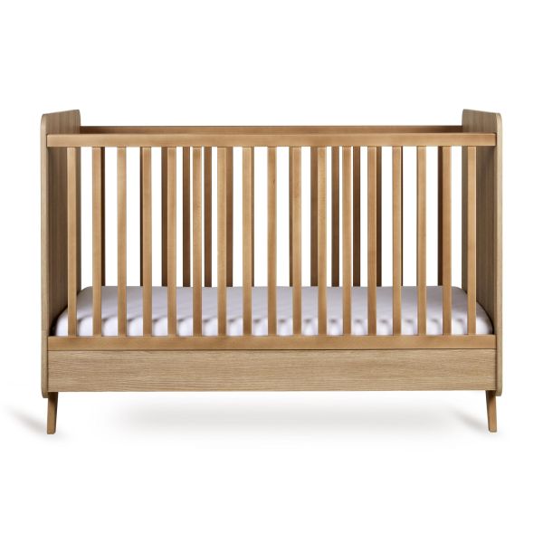 Lit bébé 70x140 cm évolutif en lit enfant Loft Honey Ash