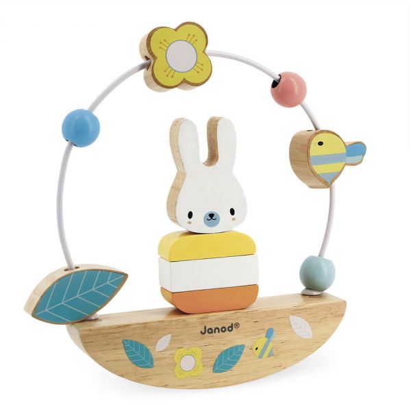 Jouet d'éveil Looping Basculo lapin Pure