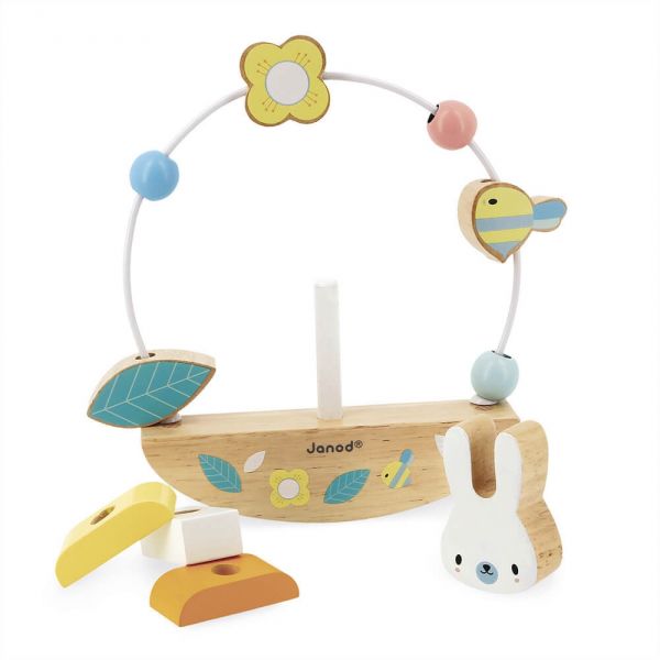 Jouet d'éveil Looping Basculo lapin Pure