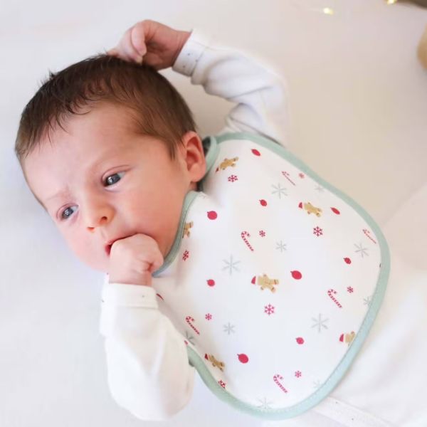 Lot de 2 bavoirs naissance Noël