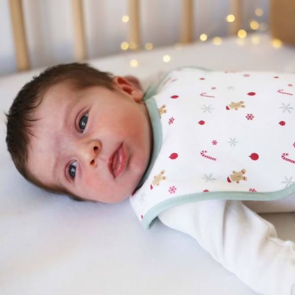 Lot de 2 bavoirs naissance Noël