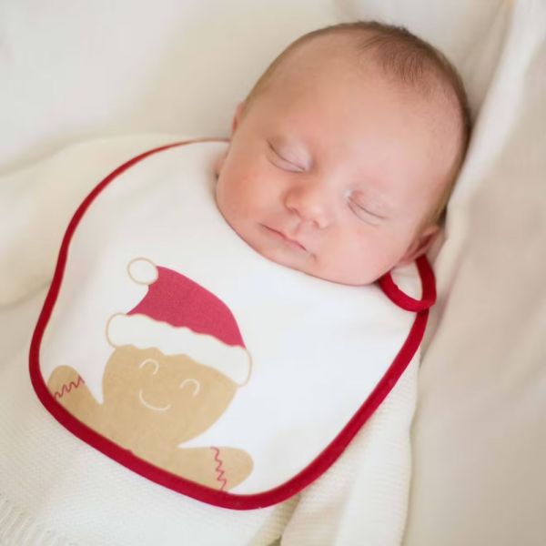 Lot de 2 bavoirs naissance Noël