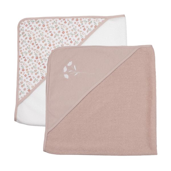 Lot de 2 capes de bain avec capuche