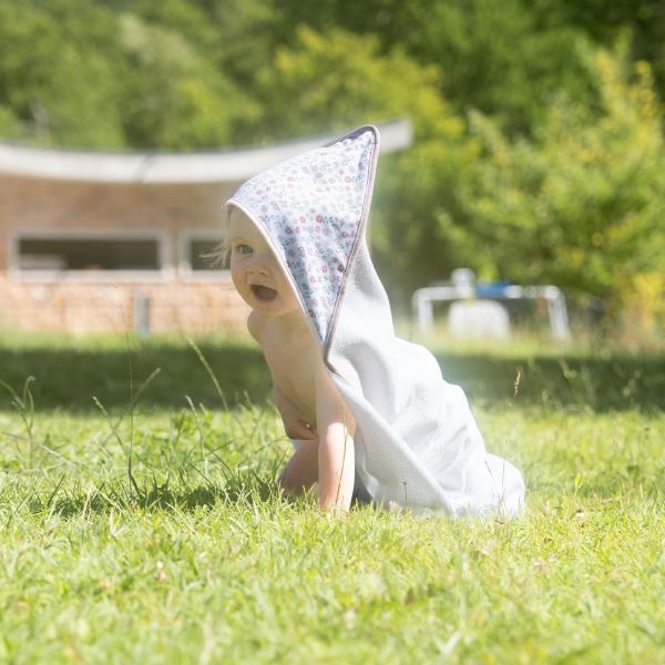 Lot de 2 capes de bain avec capuche