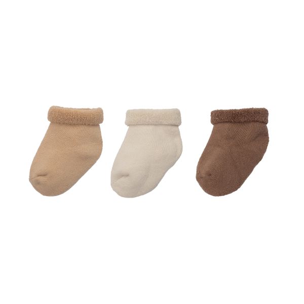 Lot de 3 paires de chaussettes bébé 0/6 mois brun