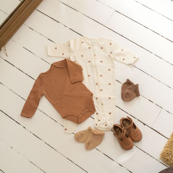 Lot de 3 paires de chaussettes bébé 0/6 mois brun