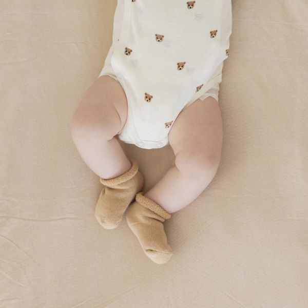 Lot de 3 paires de chaussettes bébé 0/6 mois brun
