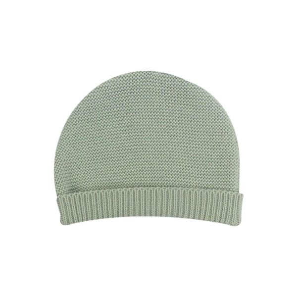 Ensemble naissance bébé brassière, bonnet et chaussons - Vert olive