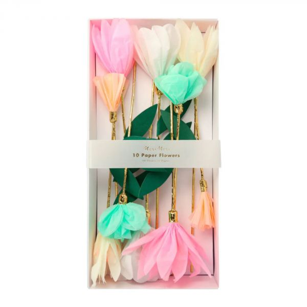 Lot de 10 Fleurs décoratives