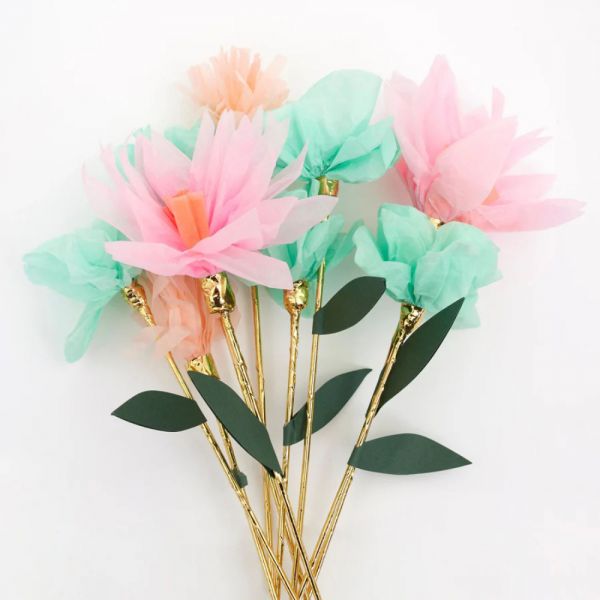 Lot de 10 Fleurs décoratives
