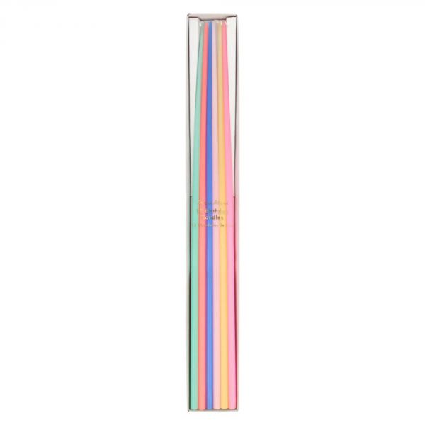 Lot de 12 chandelles Multicolore