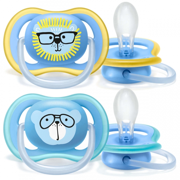 Philips Avent Lot De 2 Sucettes Ultra Air 18 Mois Ours Et Lion Made In Bebe Philips Avent Lot De 2 Sucettes Ultra Air 18 Mois Ours Et Lion Made In Bebe