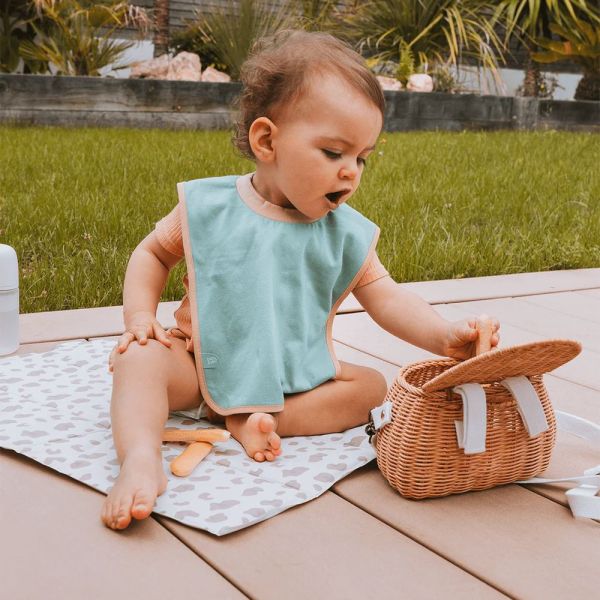 Lot de 2 bavoirs Maternelle unis