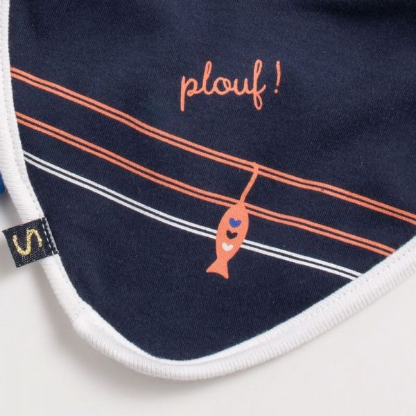 Lot de 2 bavoirs bébé Baby sailor