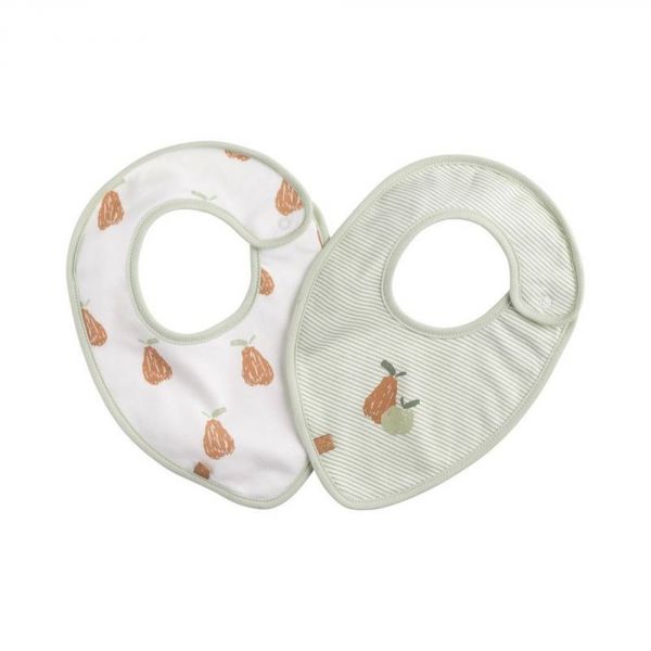 Lot de 2 bavoirs bébé Botanica