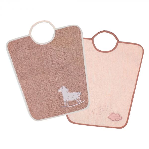 Lot de 2 bavoirs Maternelle Arc + Cheval