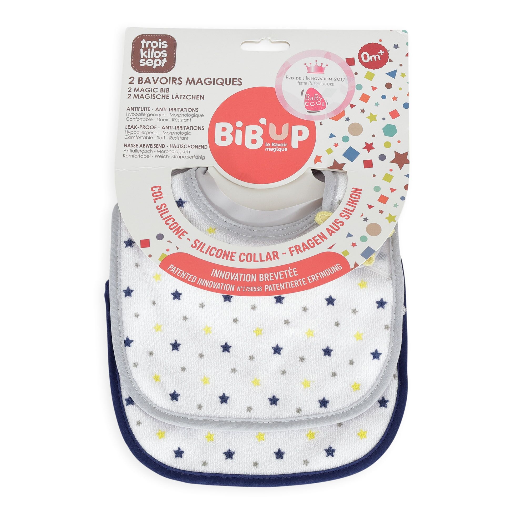 Trois Kilos Sept Lot De 2 Bavoirs Bib Up Naissance Bleu Made In Bebe Trois Kilos Sept Lot De 2 Bavoirs Bib Up Naissance Bleu Made In Bebe