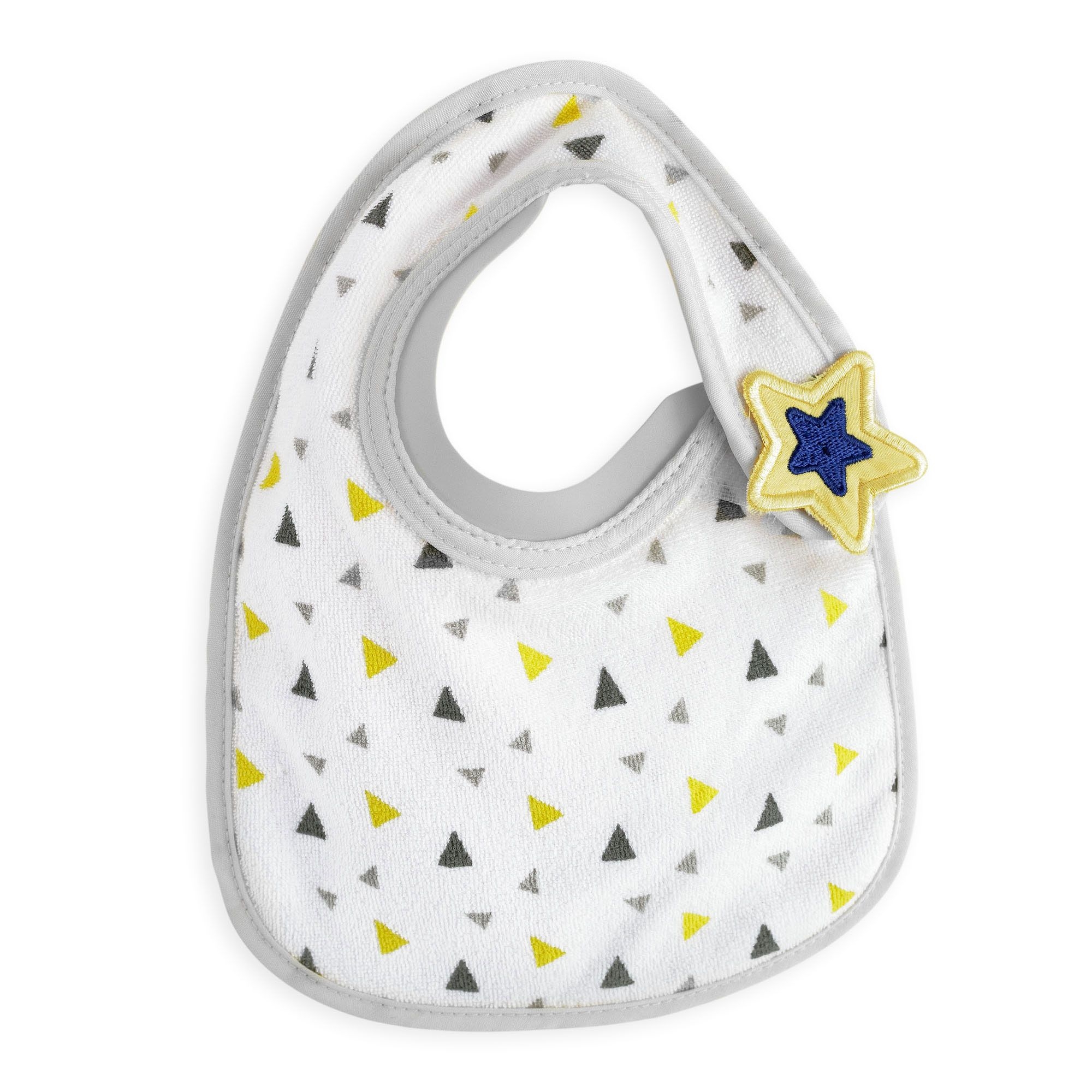 Trois Kilos Sept Lot De 2 Bavoirs Bib Up Naissance Jaune Made In Bebe