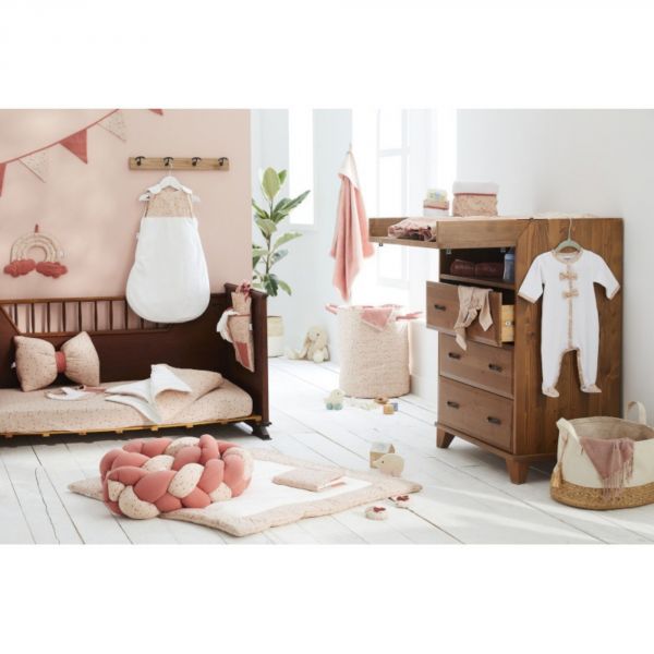 Lot de 2 bavoirs gaze de coton - Blooming Day