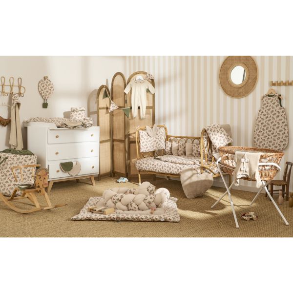 Lot de 2 bavoirs gaze de coton - Secret Cottage
