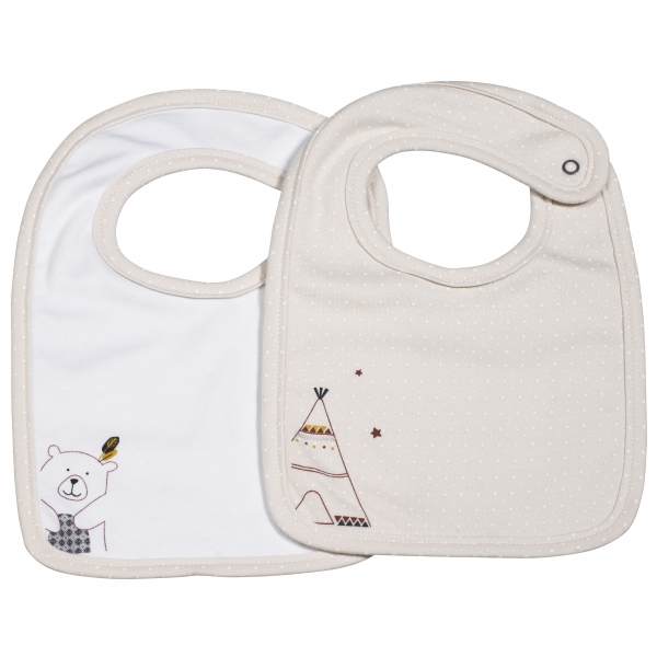 Lot de 2 bavoirs bébé Timouki