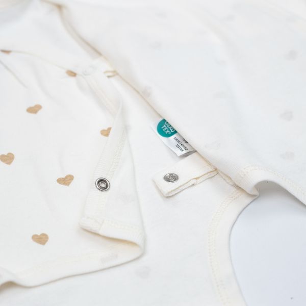 Lot de 2 body Coeurs naissance