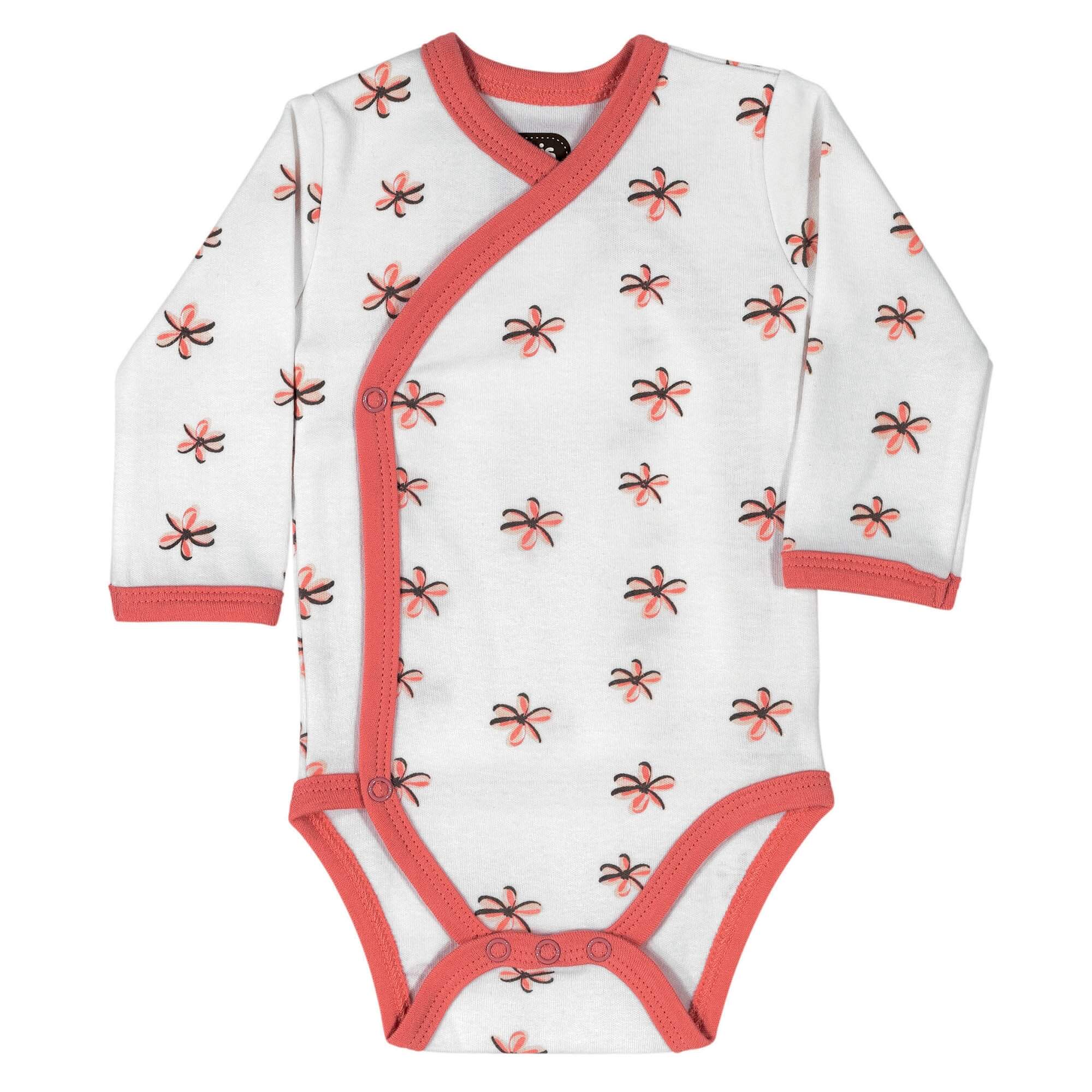 Lot de 2 bodys croisés 1 mois Maman je t
