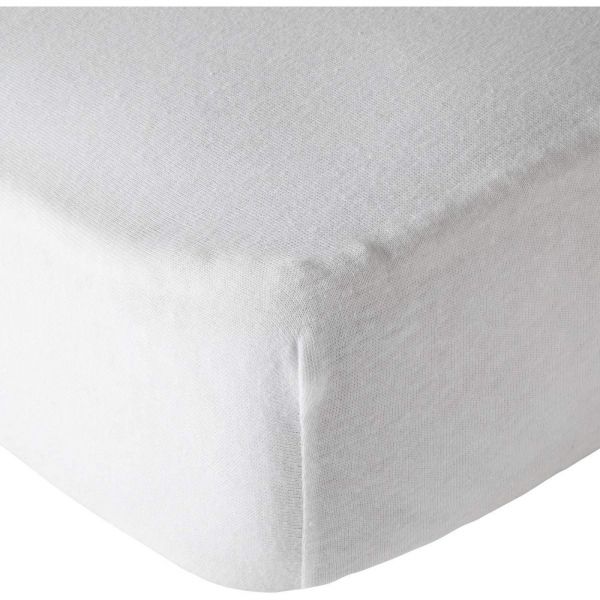 Lot de 2 Draps housse jersey bio 60x120 cm - Blanc